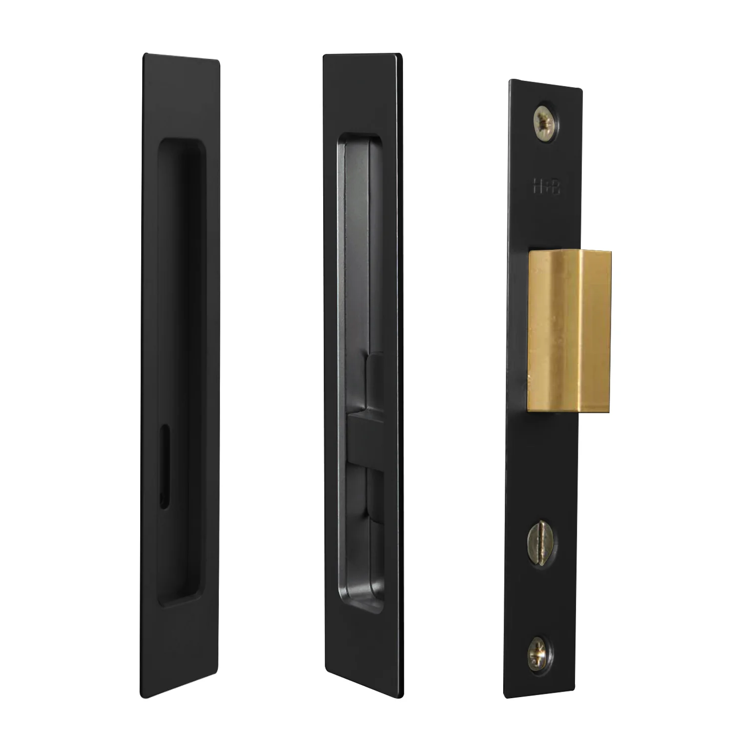 Halliday & Baillie Pivot Door Privacy Set Flush Pull with Snib and Indicator 1485 - Image 5