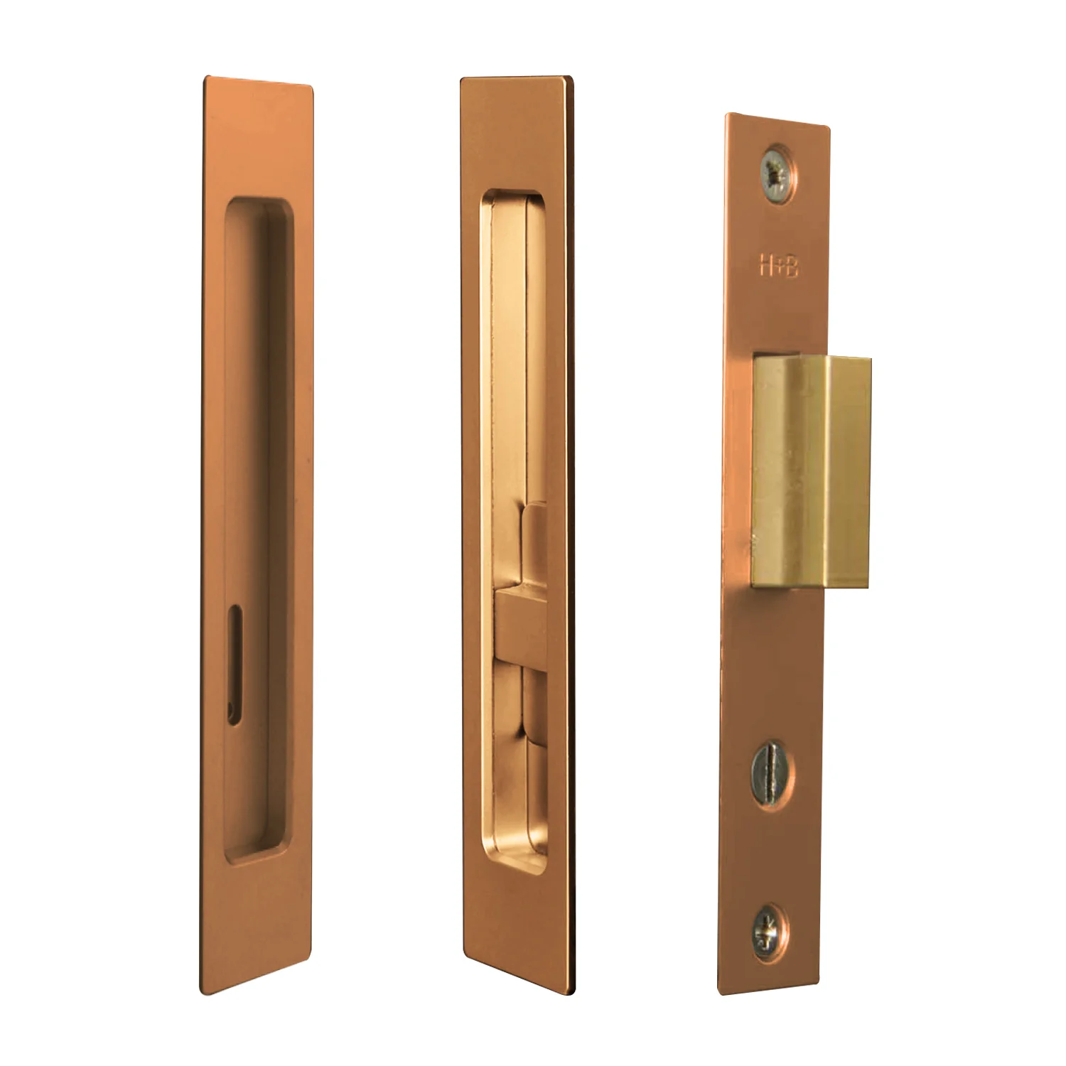 Halliday & Baillie Pivot Door Privacy Set Flush Pull with Snib and Indicator 1485 - Image 8