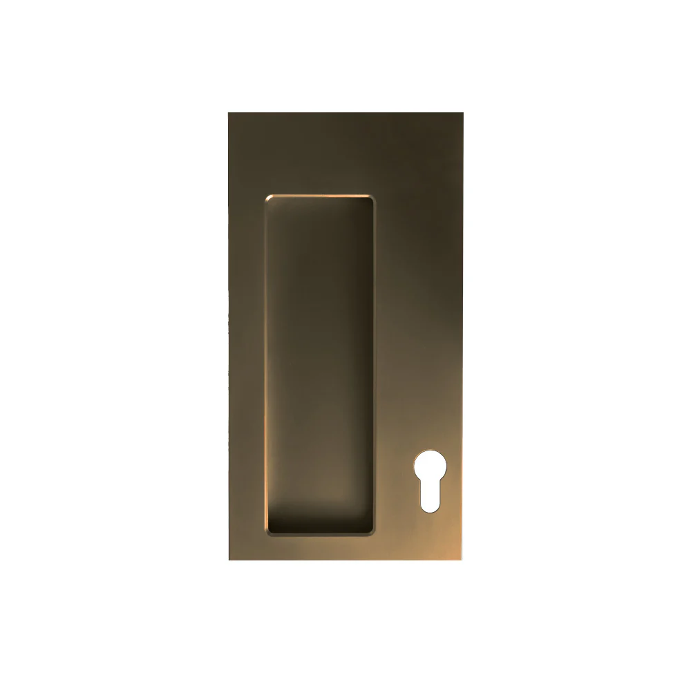 Halliday & Baillie Rectangle Offset Flush Pull with Keyhole 250mm - Available in Various Finishes - Image 11