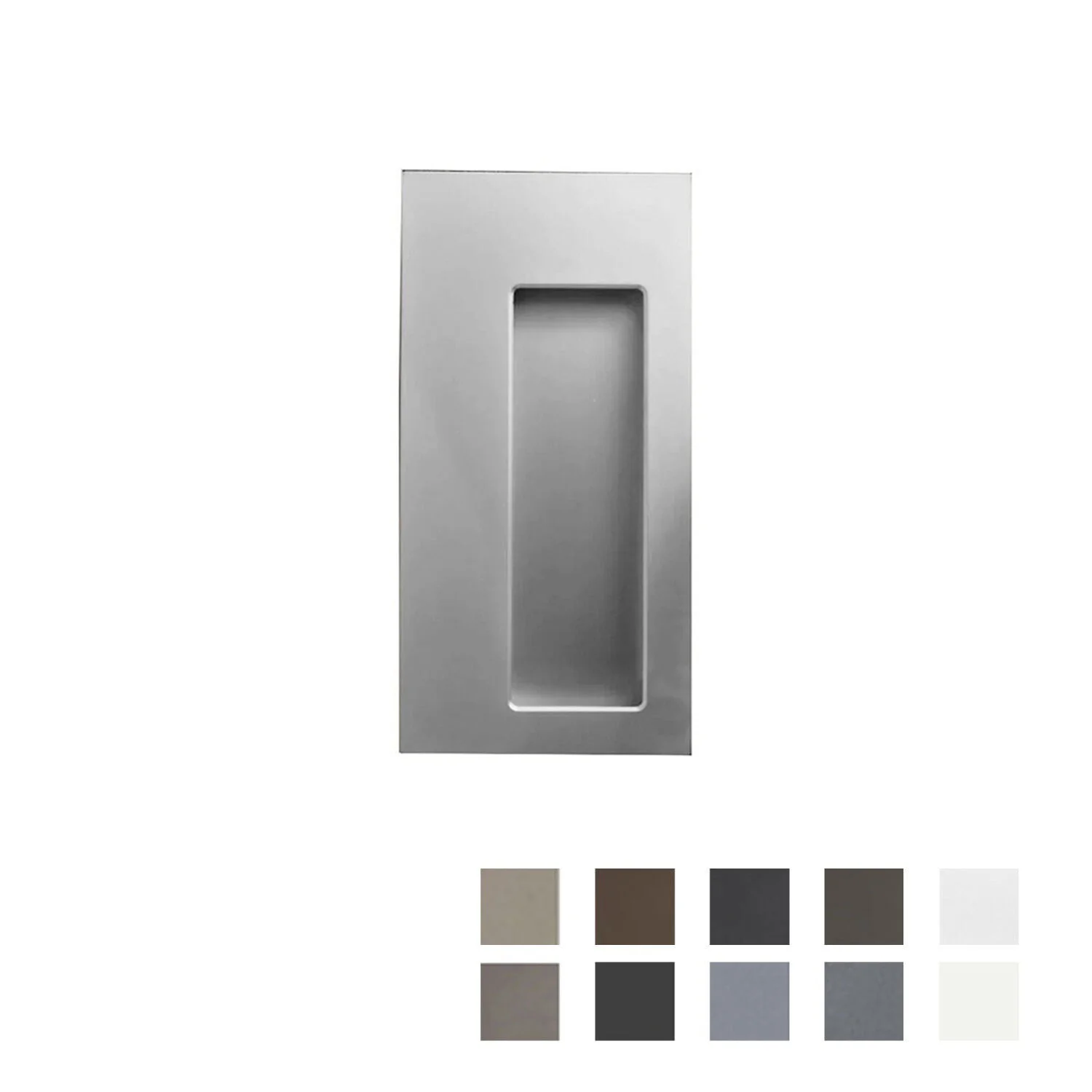 Halliday & Baillie Rectangular Plain Offset Flush Pull 250mm - Available in Various Finishes