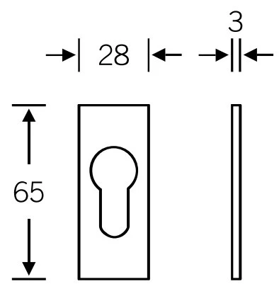 Halliday & Baillie Self-Adhesive Escutcheon 1768 - Available in Various Finishes - Image 2