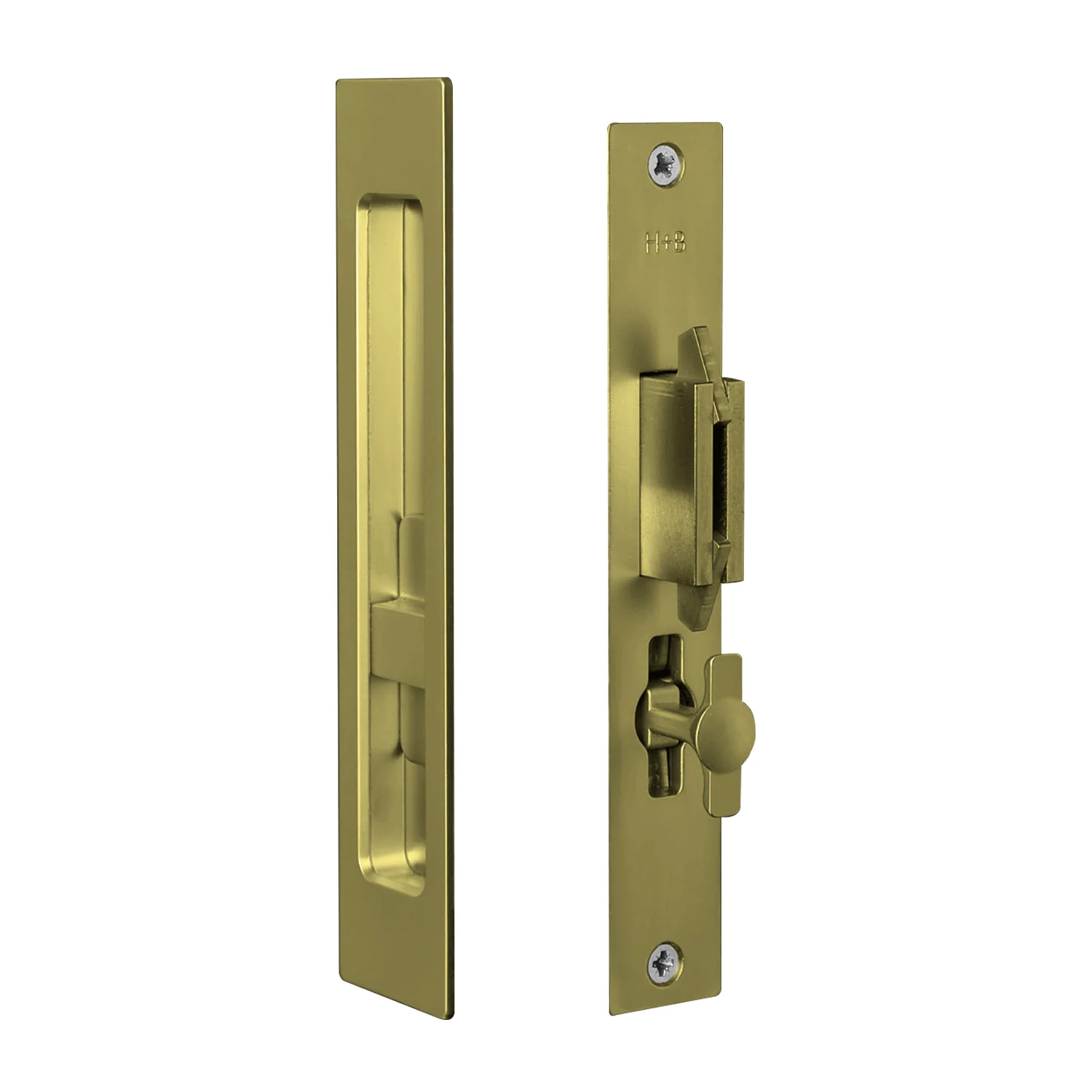 Halliday & Baillie Sliding Door Privacy Set Flush Pull with Snib Inside Only 1483 - Image 10