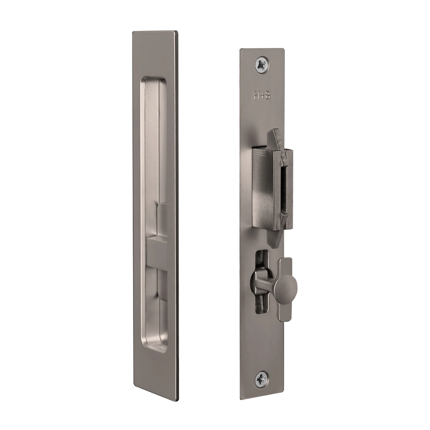 Halliday & Baillie Sliding Door Privacy Set Flush Pull with Snib Inside Only 1483 - Image 11