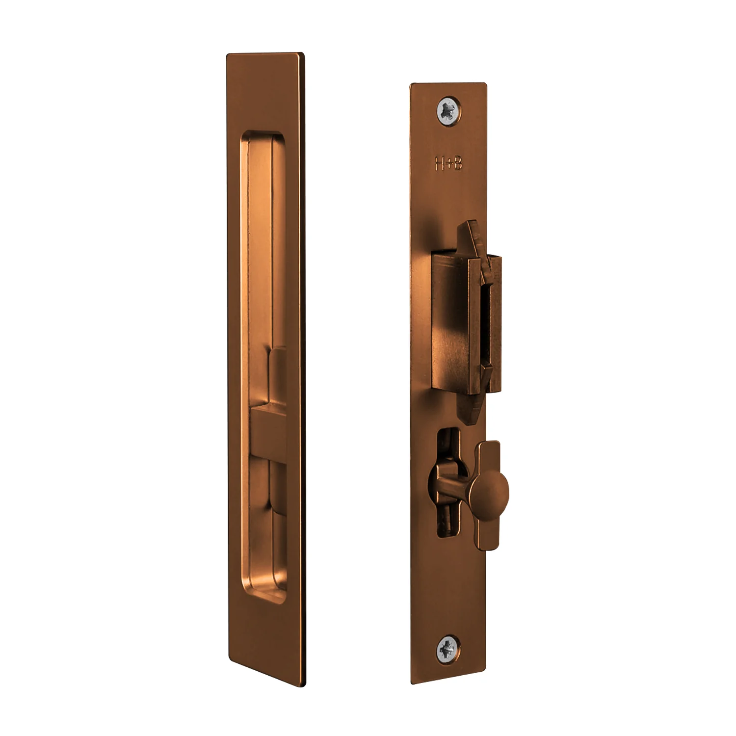 Halliday & Baillie Sliding Door Privacy Set Flush Pull with Snib Inside Only 1483 - Image 7