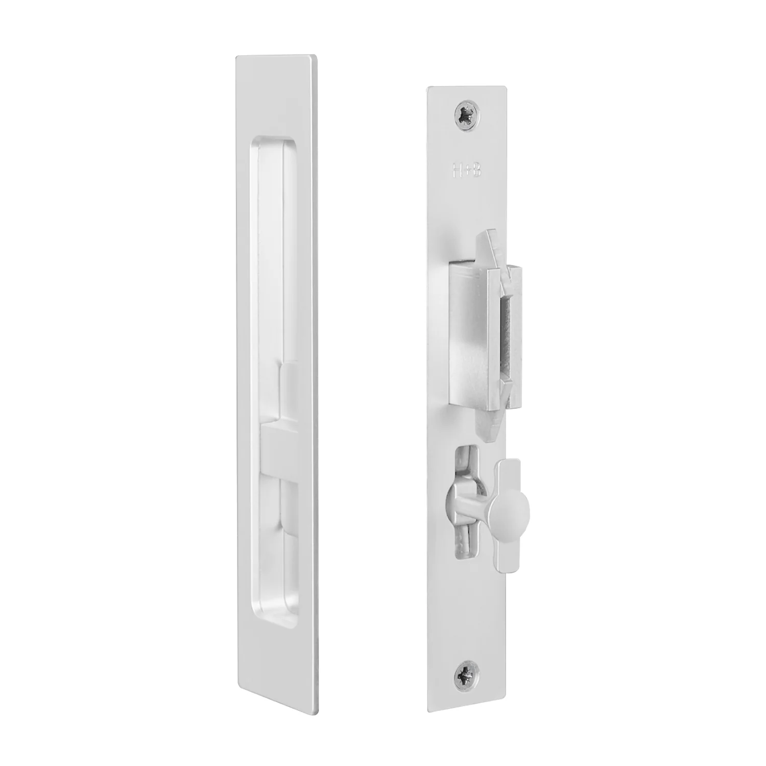 Halliday & Baillie Sliding Door Privacy Set Flush Pull with Snib Inside Only 1483 - Image 9
