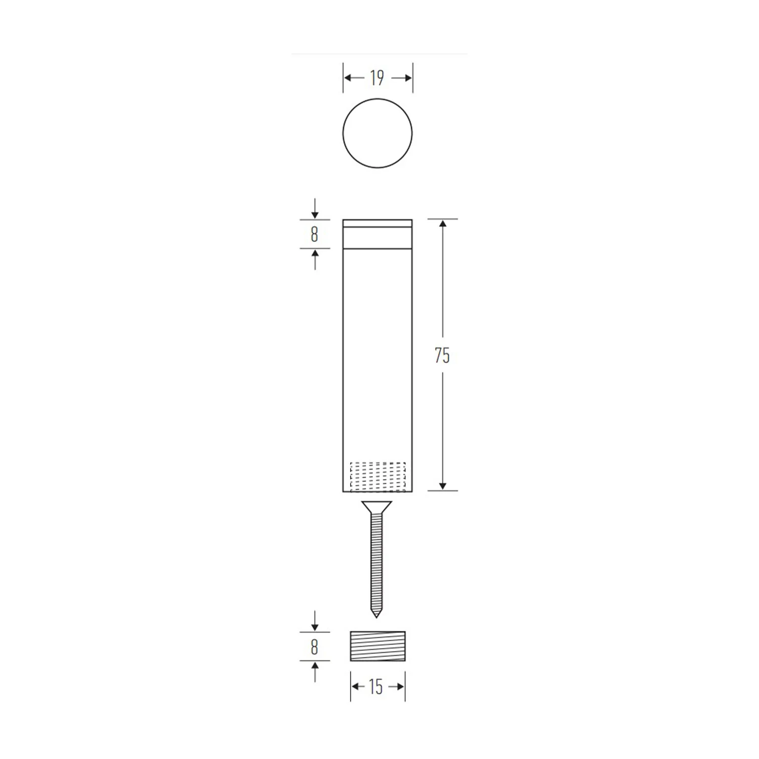 Halliday & Baillie Wall Mounted Aluminium Door Stop - Available in Various Finishes - Image 3