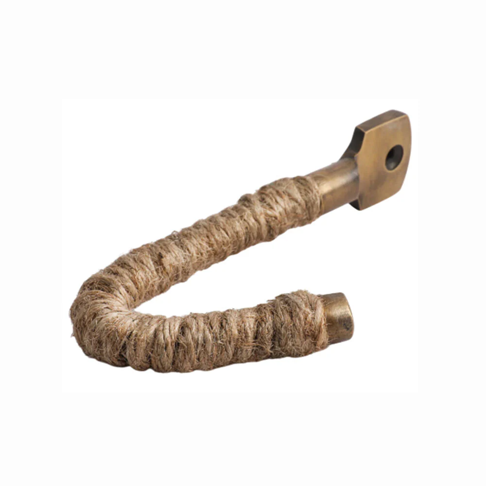 Hepburn Hat and Coat Rope Hook 102mm - Available in Acid Washed Brass and Satin Nickel - Image 3