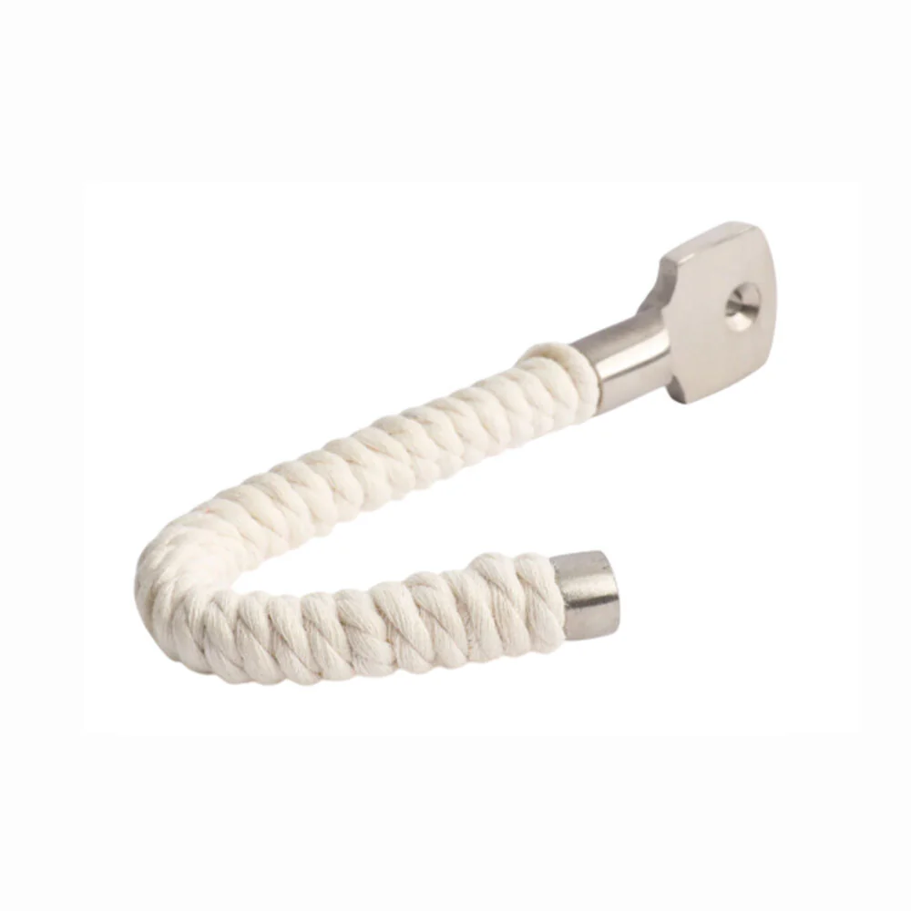 Hepburn Hat and Coat Rope Hook 102mm - Available in Acid Washed Brass and Satin Nickel - Image 4