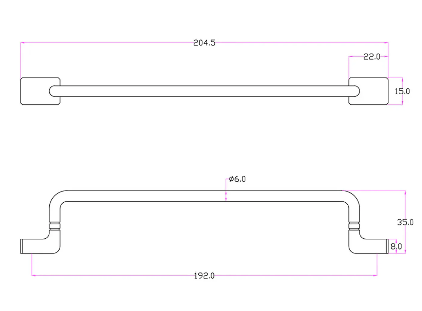 Hepburn Sydney Cabinet Pull Handle - Available in Various Finishes and Sizes - Image 3