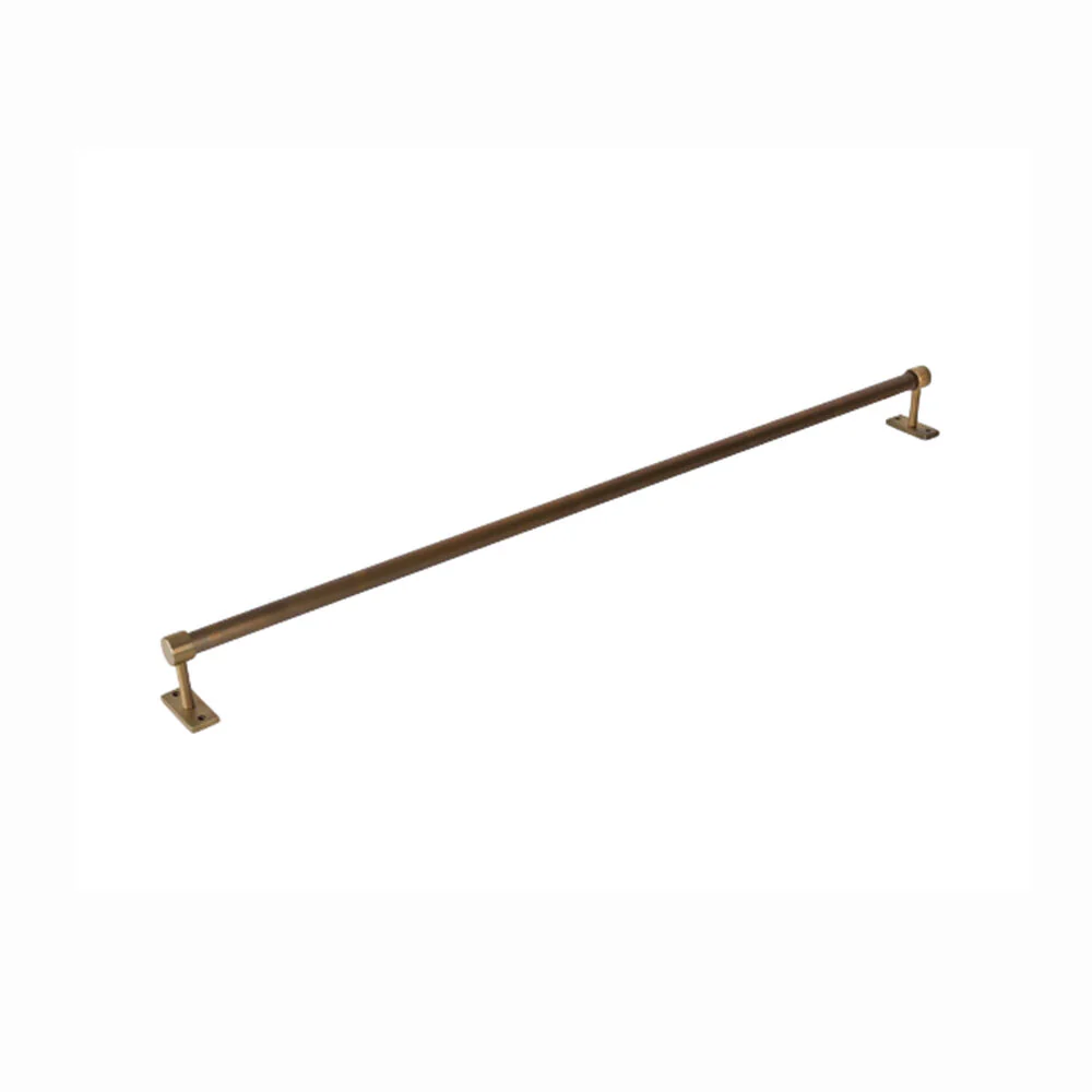 Hepburn Utility Hanging Rail 900mm - Available in Acid Washed Brass and Antique Bronze - Image 2