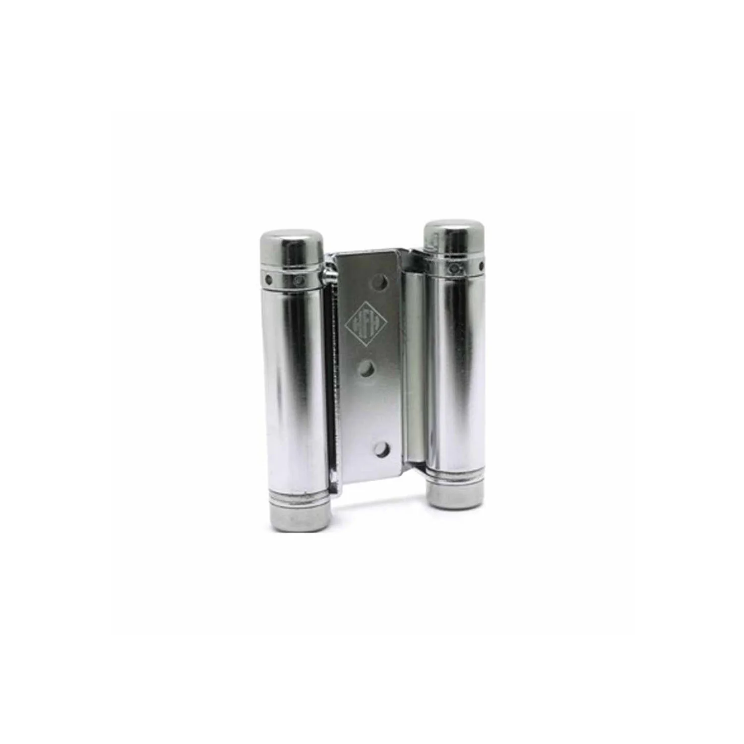 HFH Door Hinge Double Action Spring 75mm Satin Chrome Pair 4150-754 - Image 2