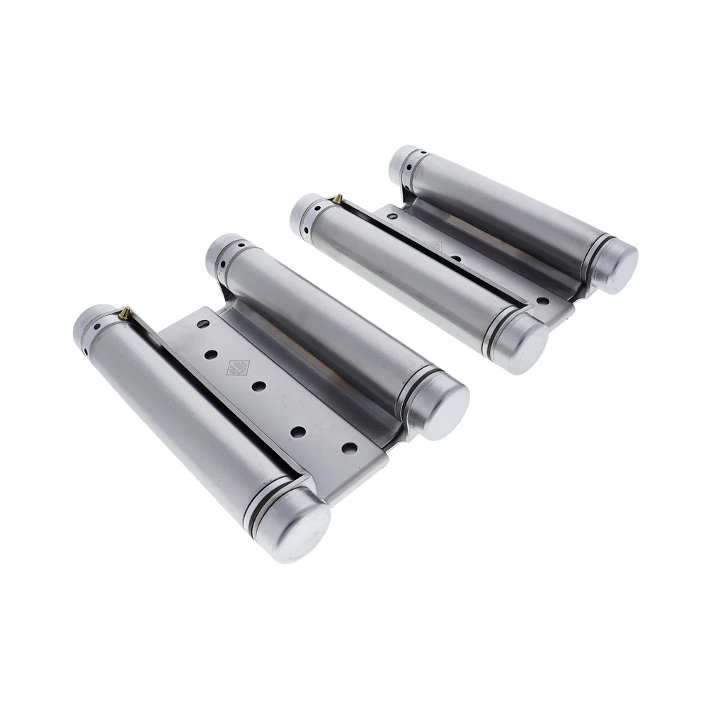 HFH Double Action Spring Door Hinge 150mm Satin Chrome 4150-154 - Image 2