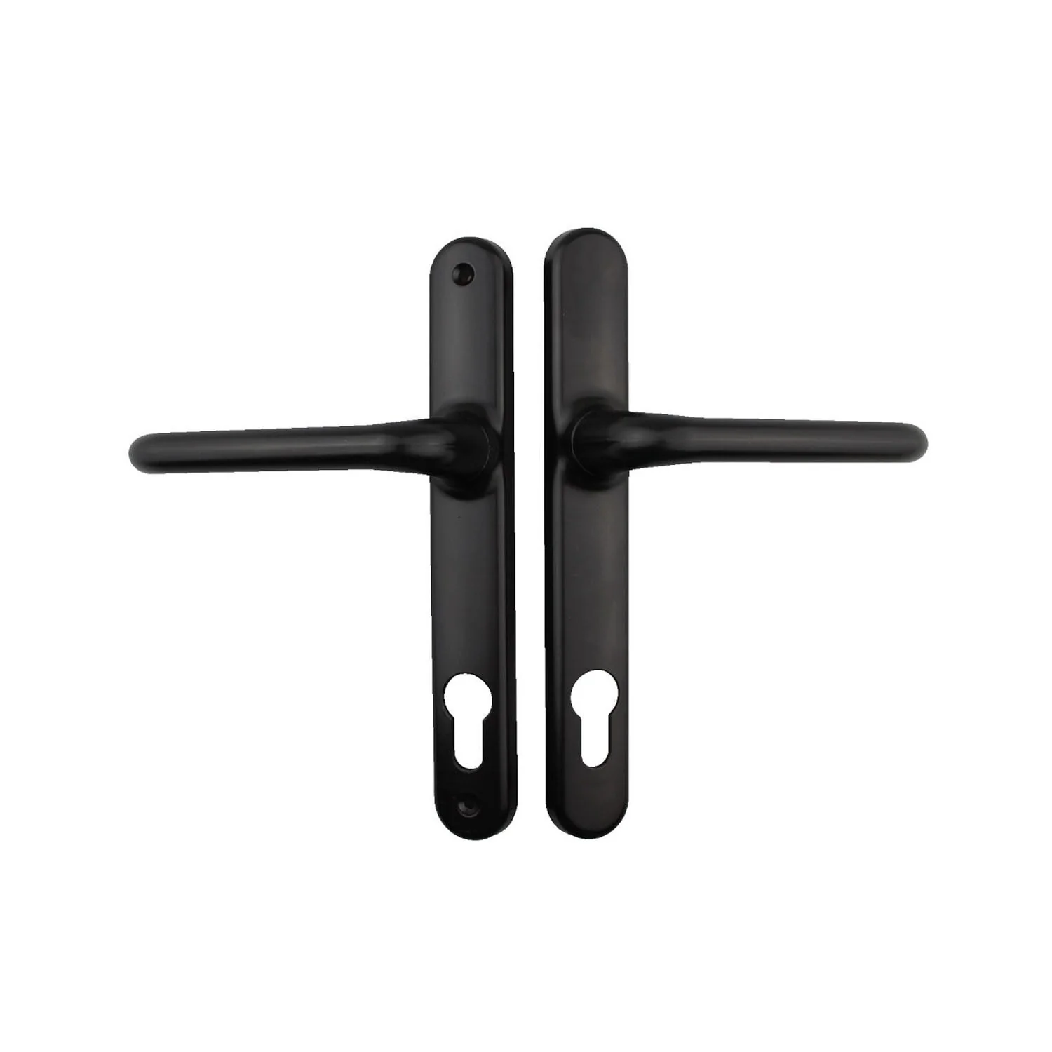 Interlock Door Lock Pack with Mortice Lock Verona Lever Black with Euro Cylinder - Image 2