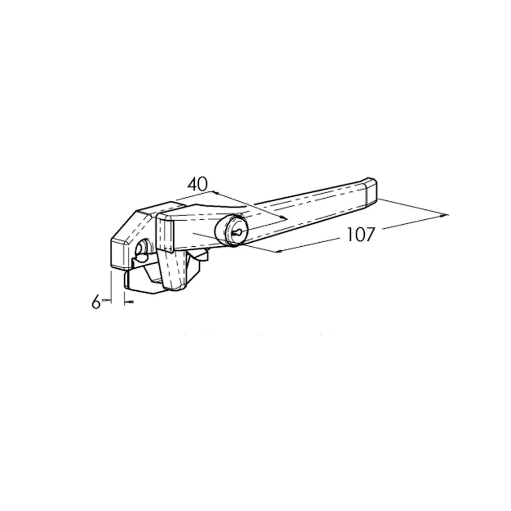 Interlock Wedgeless Deluxe Window Fastener Lockable - Available in Left and Right Hand - Image 2