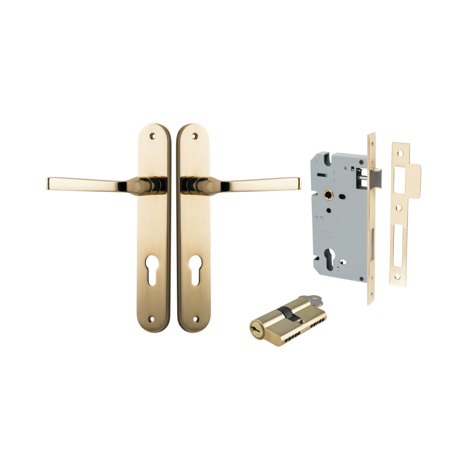 Iver Annecy Door Lever Handle on Oval Backplate Entrance Kit Key/Key - Available in Various Finishes - Image 10