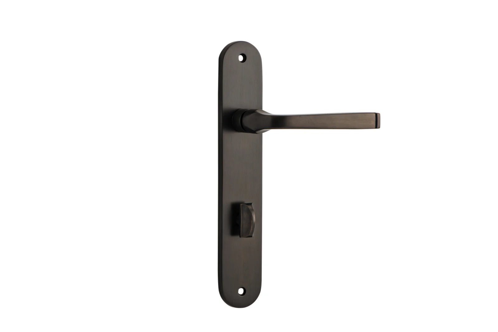 Iver Annecy Door Lever Handle on Oval Backplate Signature Brass - Image 4
