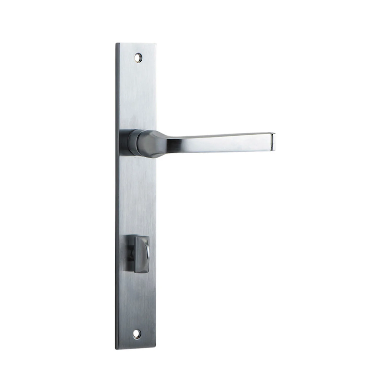 Iver Annecy Door Lever Handle on Rectangular Backplate Brushed Chrome - Image 4