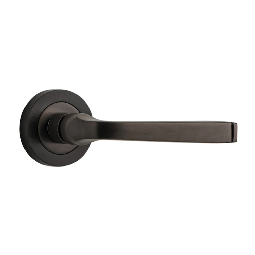 Iver Annecy Door Lever Handle on Round Rose - Image 4