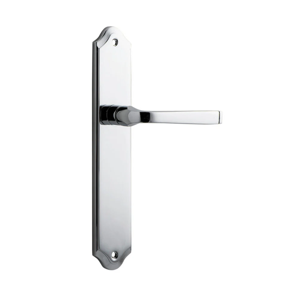 Iver Annecy Door Lever Handle on Shouldered Backplate Chrome Plated - Image 2