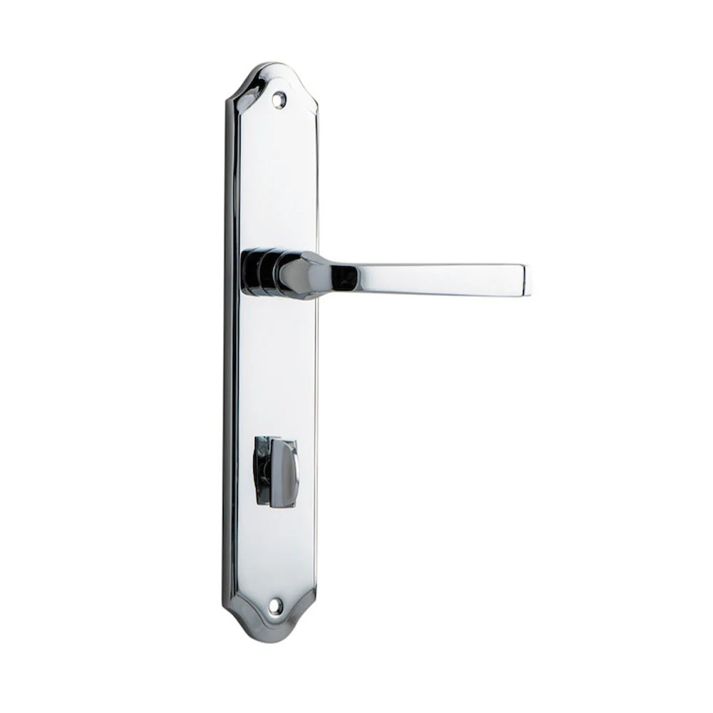 Iver Annecy Door Lever Handle on Shouldered Backplate Chrome Plated - Image 4