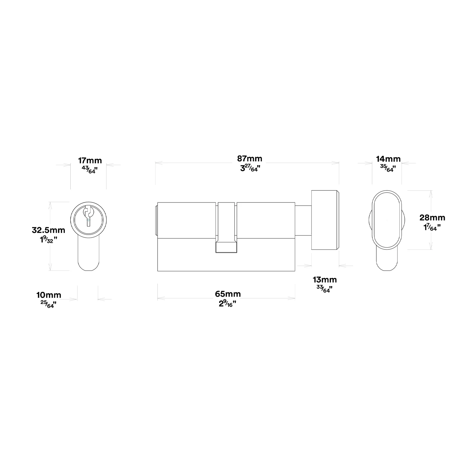 Iver Annecy Door Lever Handle on Chamfered Backplate Entrance Kit Key/Key - Image 4