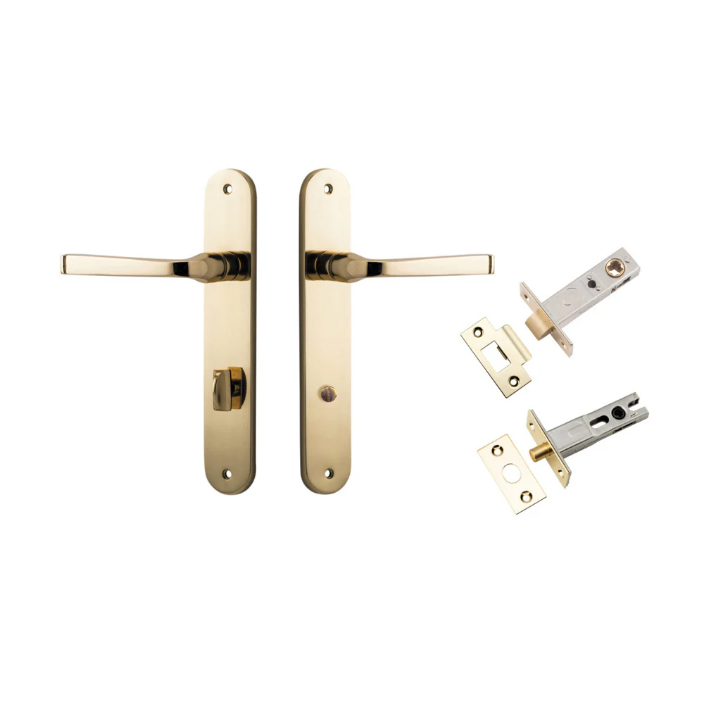 Iver Annecy Door Lever on Oval Backplate Privacy Kit with Turn - Available in Various Finishes - Image 10