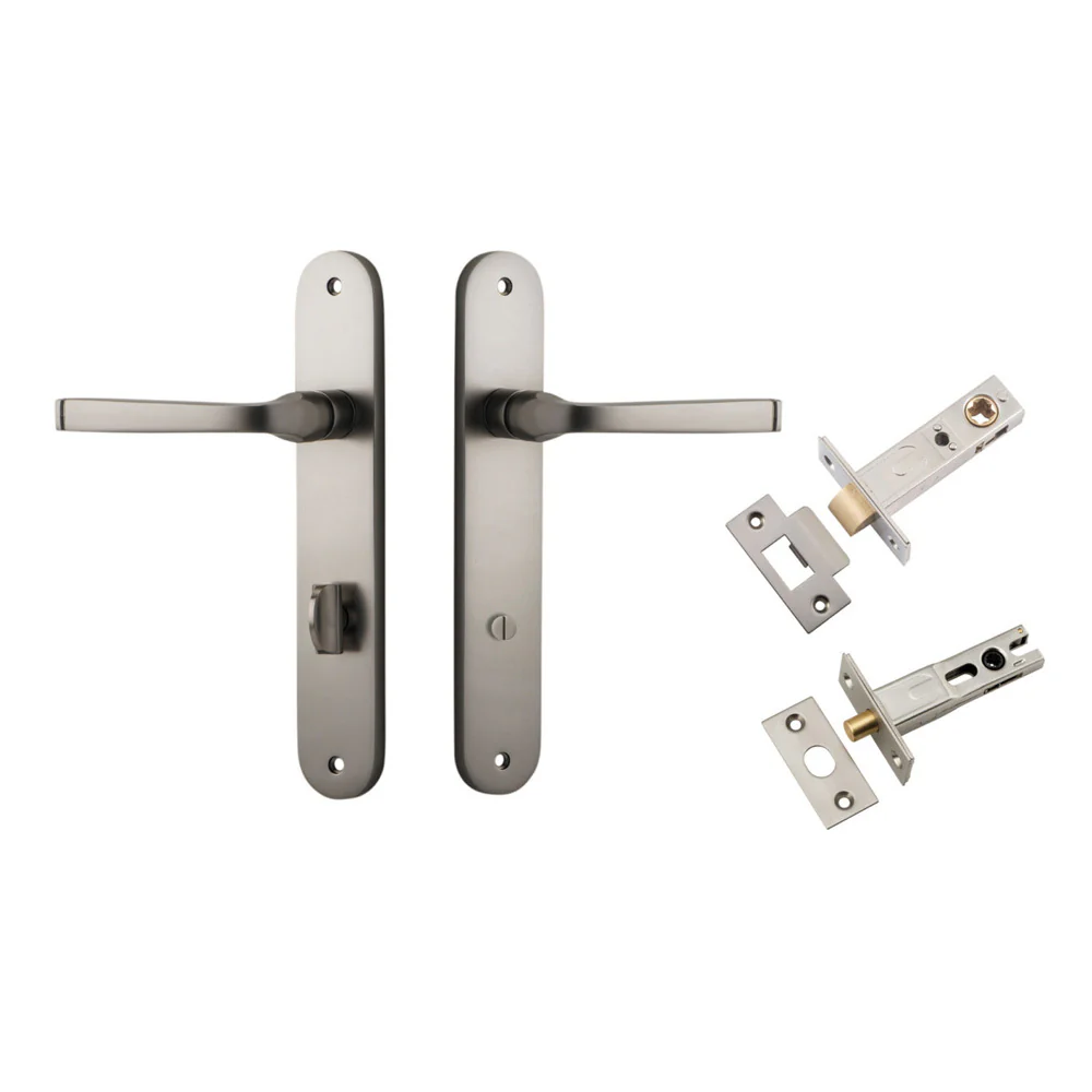 Iver Annecy Door Lever on Oval Backplate Privacy Kit with Turn - Available in Various Finishes - Image 13
