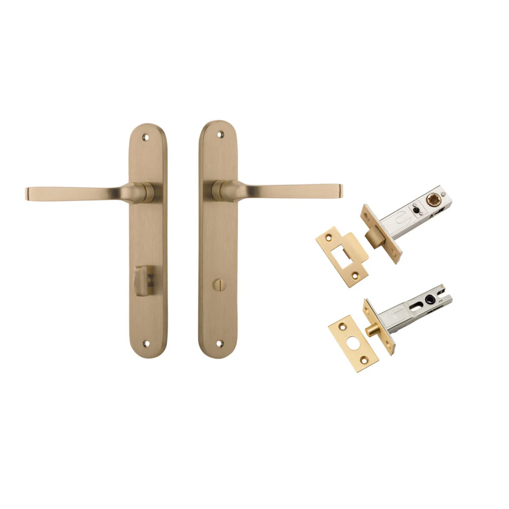 Iver Annecy Door Lever on Oval Backplate Privacy Kit with Turn - Available in Various Finishes - Image 6