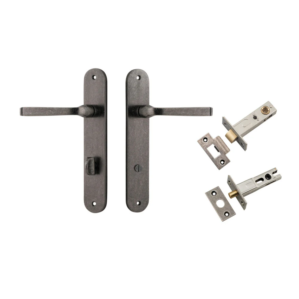 Iver Annecy Door Lever on Oval Backplate Privacy Kit with Turn - Available in Various Finishes - Image 8