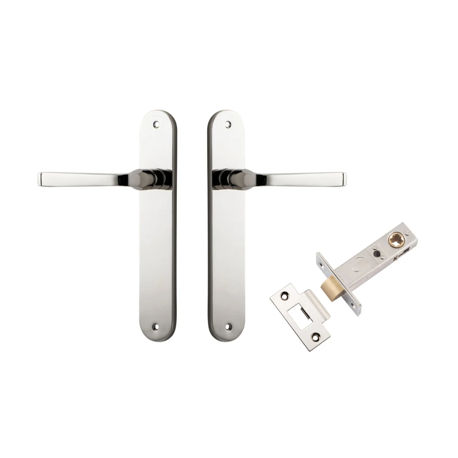 Iver Annecy Door Lever on Oval Backplate Passage Kit - Available in Various Finishes - Image 11