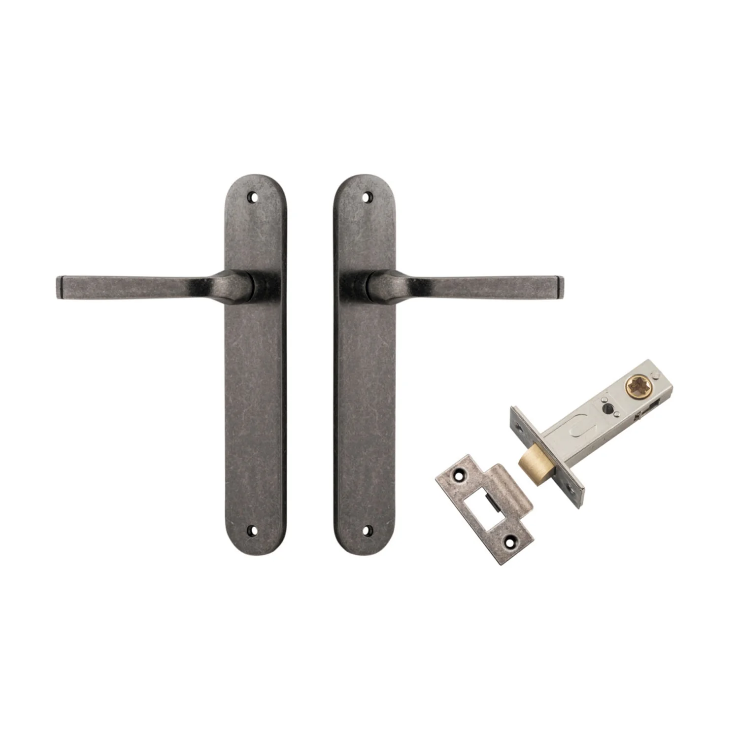 Iver Annecy Door Lever on Oval Backplate Passage Kit - Available in Various Finishes - Image 7