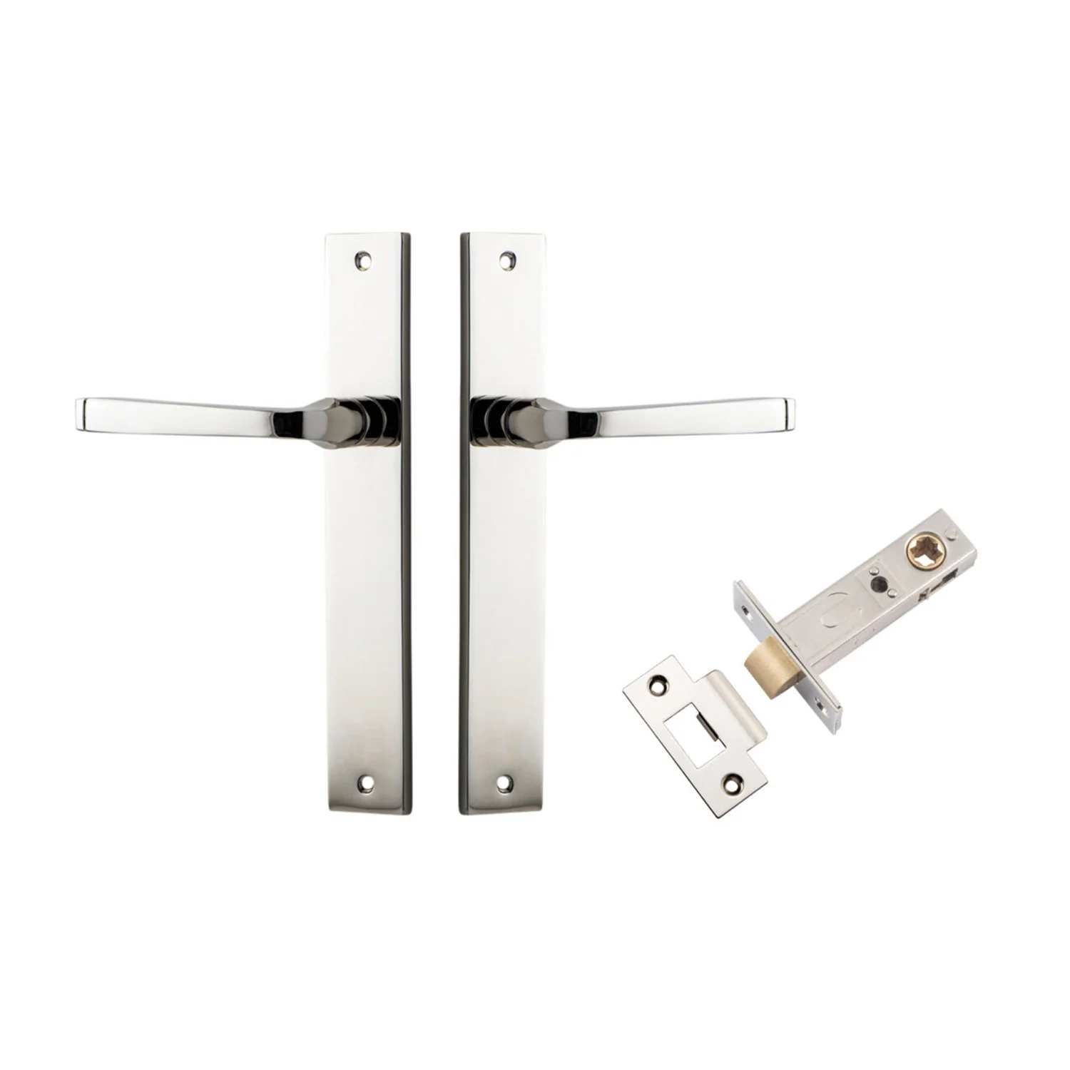 Iver Annecy Door Lever on Rectangular Backplate Passage Kit - Available in Various Finishes - Image 11
