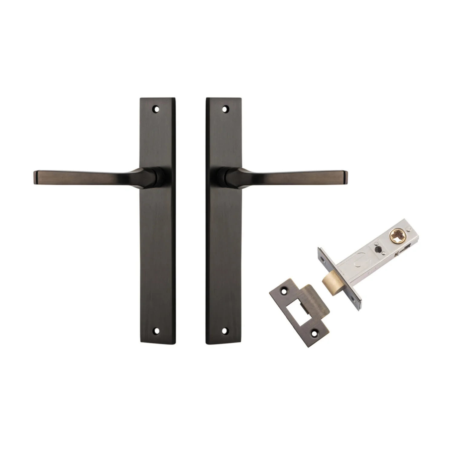 Iver Annecy Door Lever on Rectangular Backplate Passage Kit - Available in Various Finishes - Image 13
