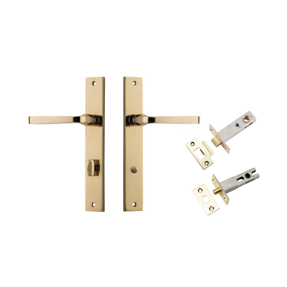 Iver Annecy Door Lever on Rectangular Backplate Privacy Kit with Turn - Image 10