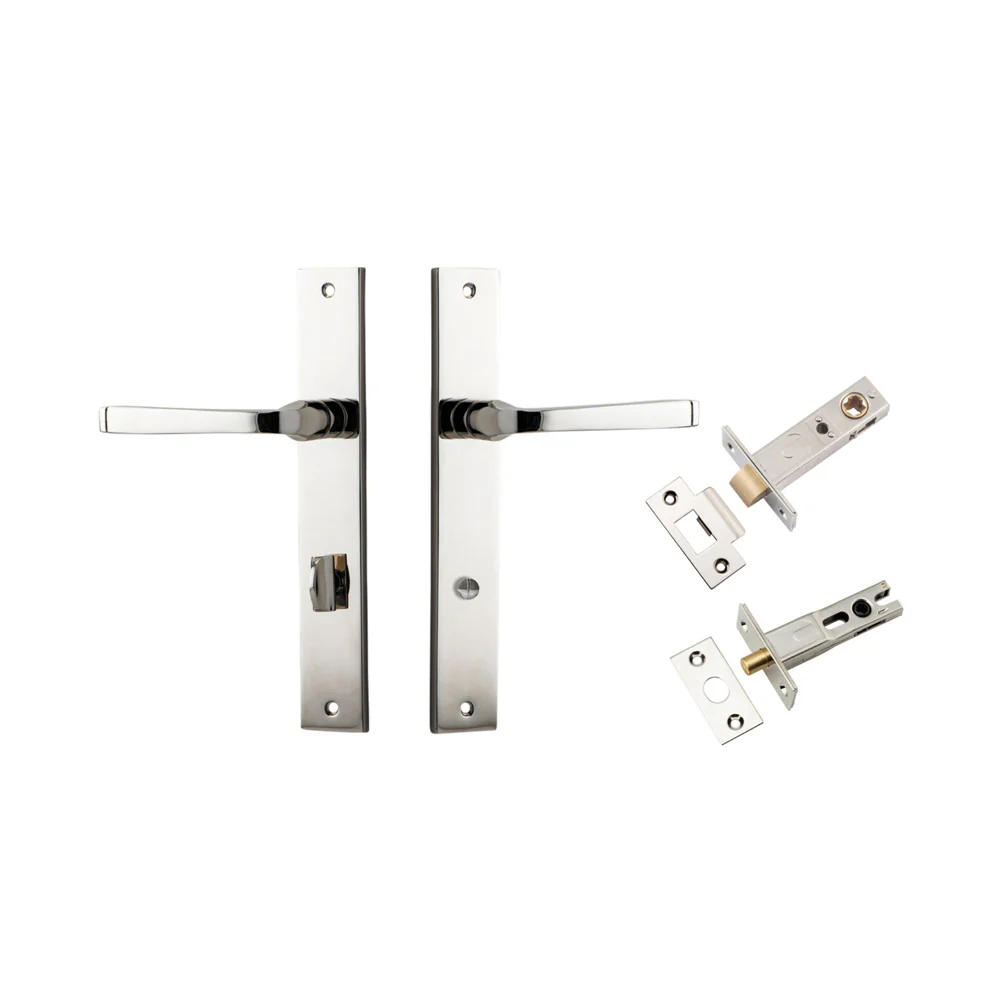 Iver Annecy Door Lever on Rectangular Backplate Privacy Kit with Turn - Image 12