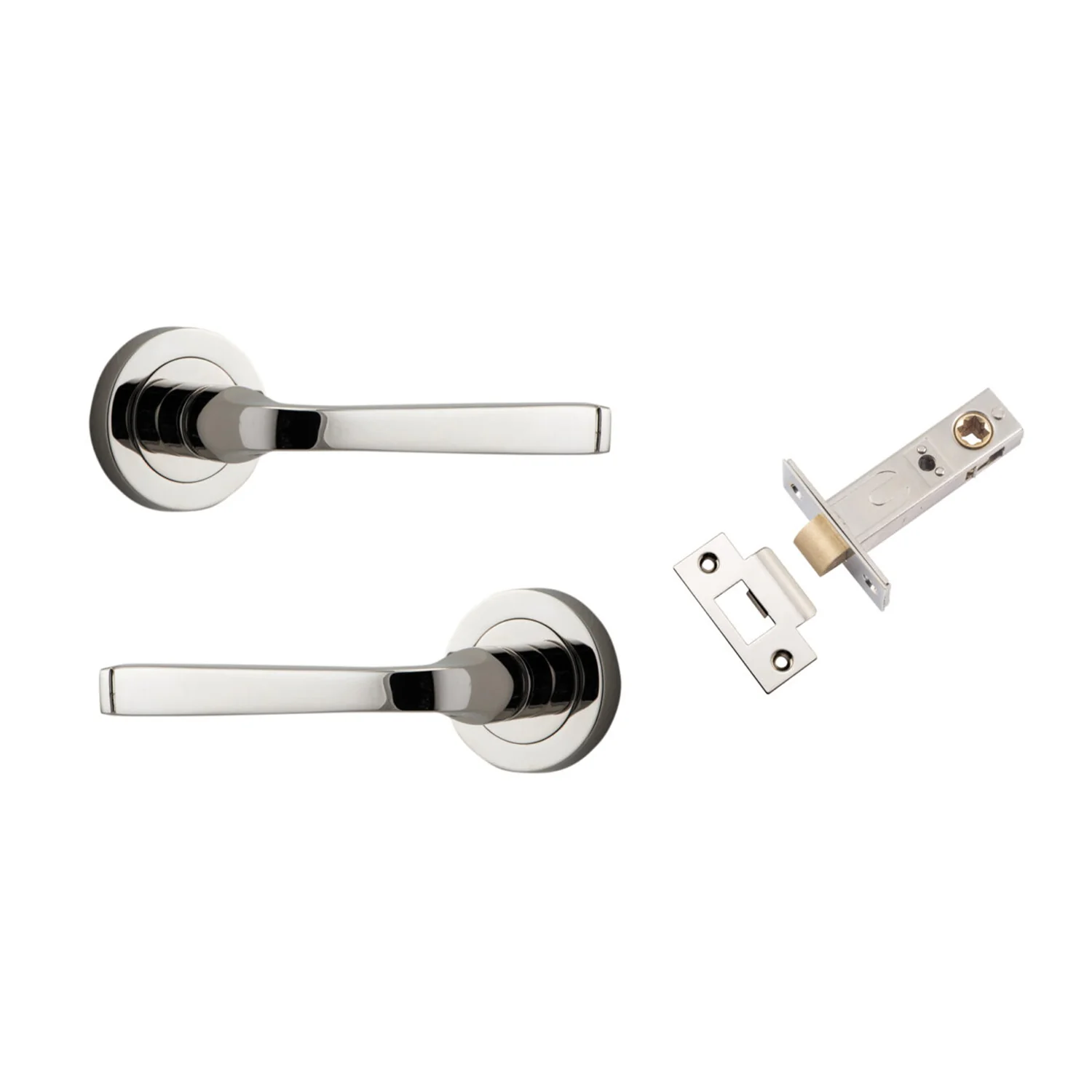 Iver Annecy Door Lever on Round Rose Passage Kit - Available in Various Finishes - Image 11