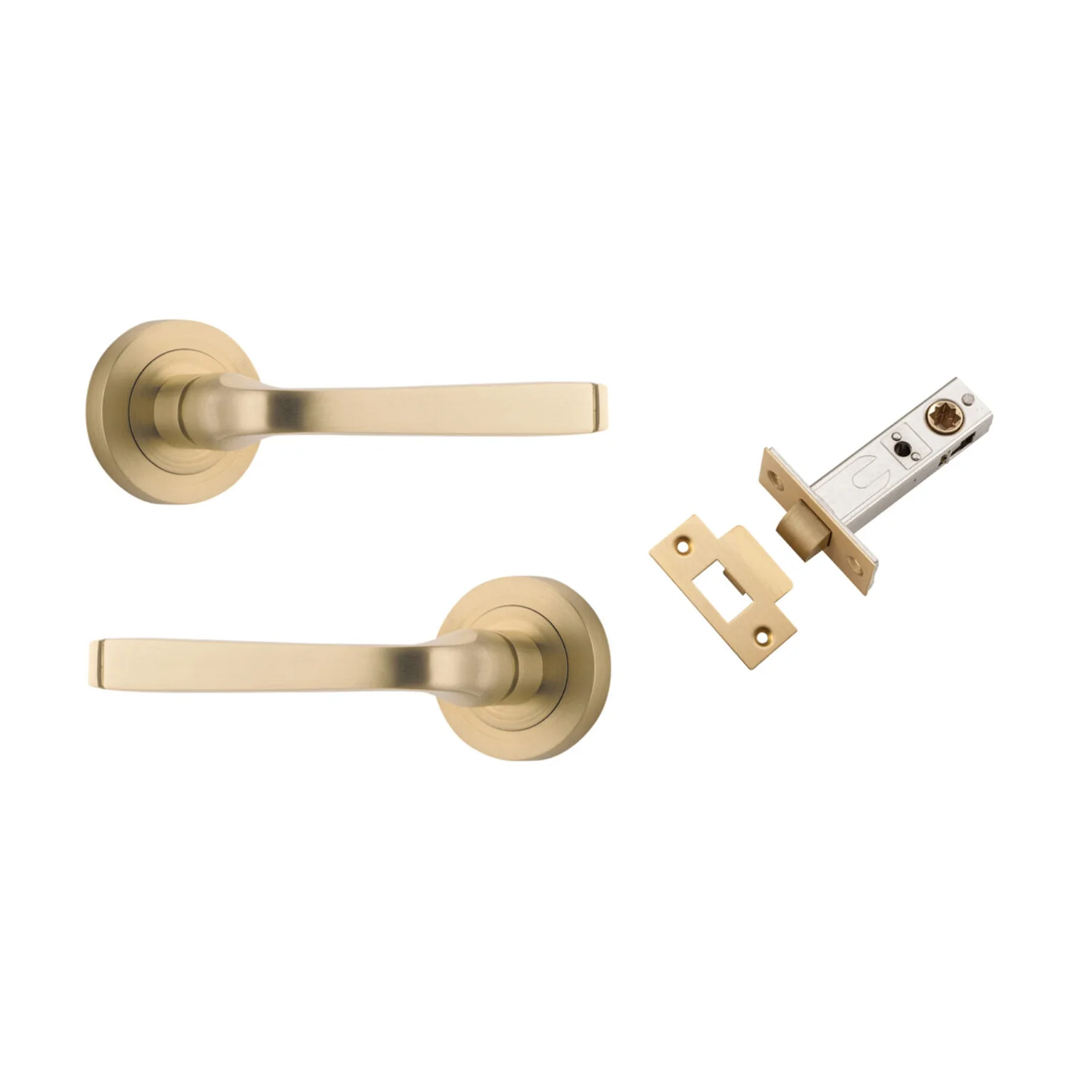 Iver Annecy Door Lever on Round Rose Passage Kit - Available in Various Finishes - Image 5