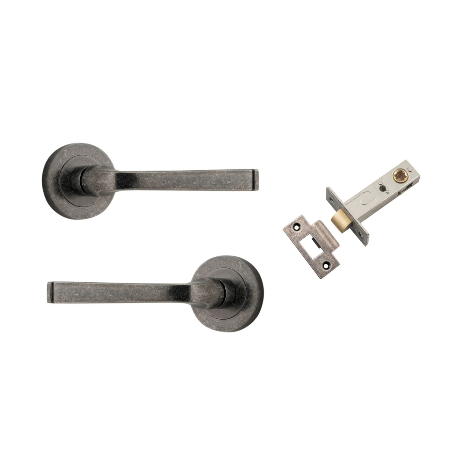 Iver Annecy Door Lever on Round Rose Passage Kit - Available in Various Finishes - Image 7