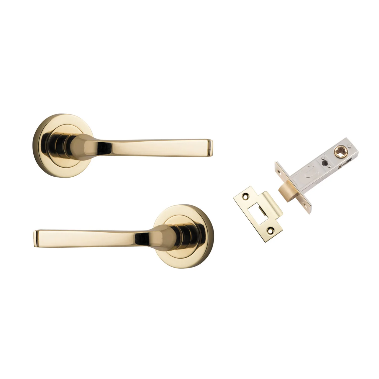 Iver Annecy Door Lever on Round Rose Passage Kit - Available in Various Finishes - Image 9
