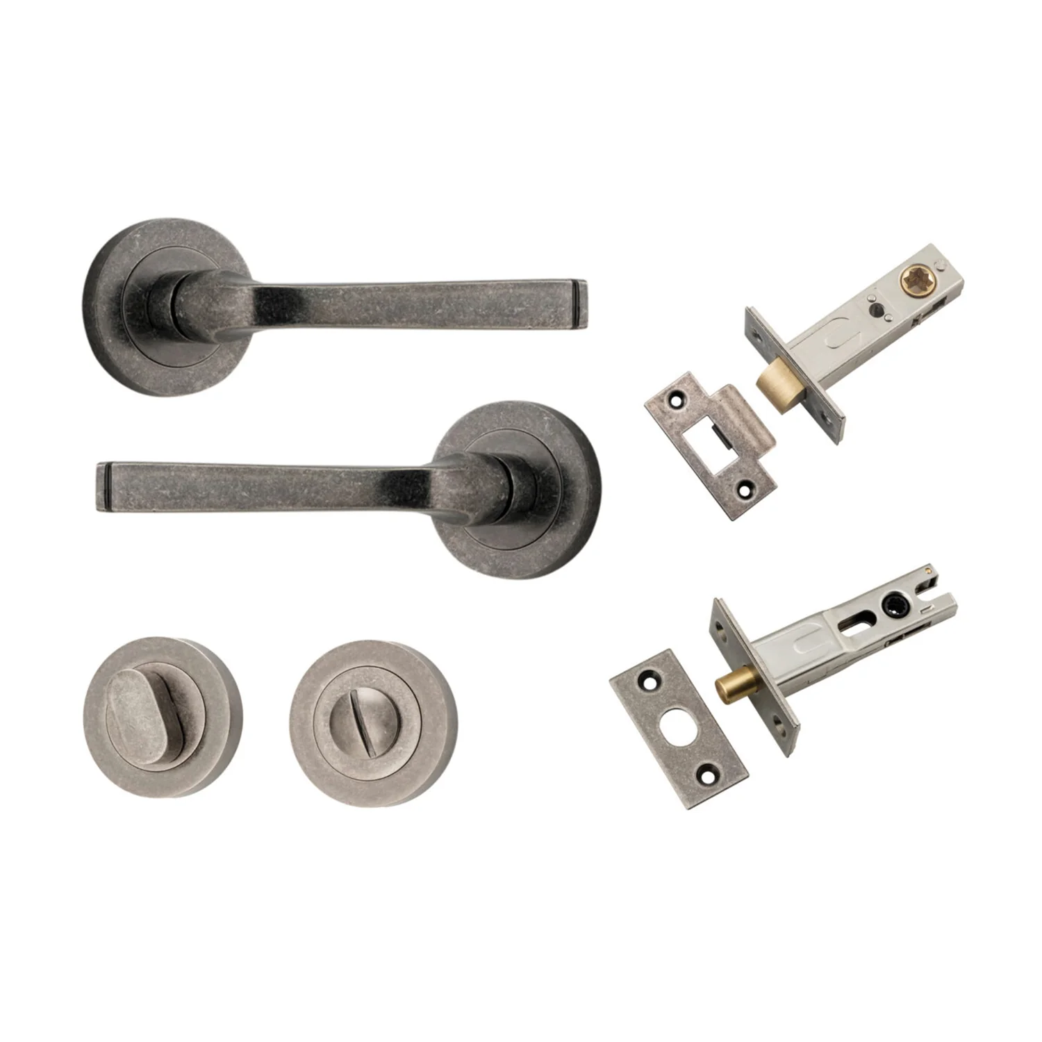 Iver Annecy Door Lever on Round Rose Privacy Kit - Available in Various Finishes - Image 9
