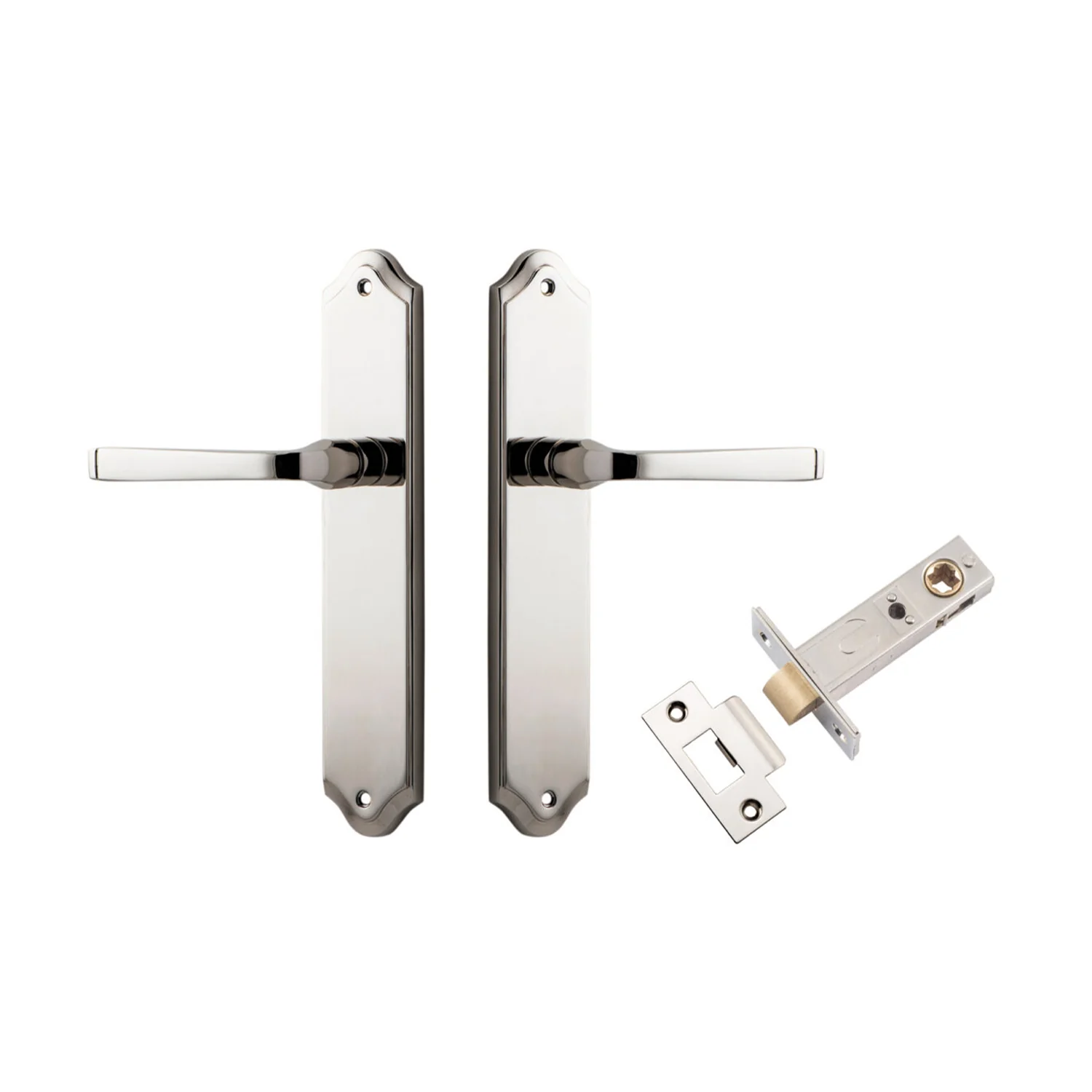 Iver Annecy Door Lever on Shouldered Backplate Passage Kit - Available in Various Finishes - Image 11