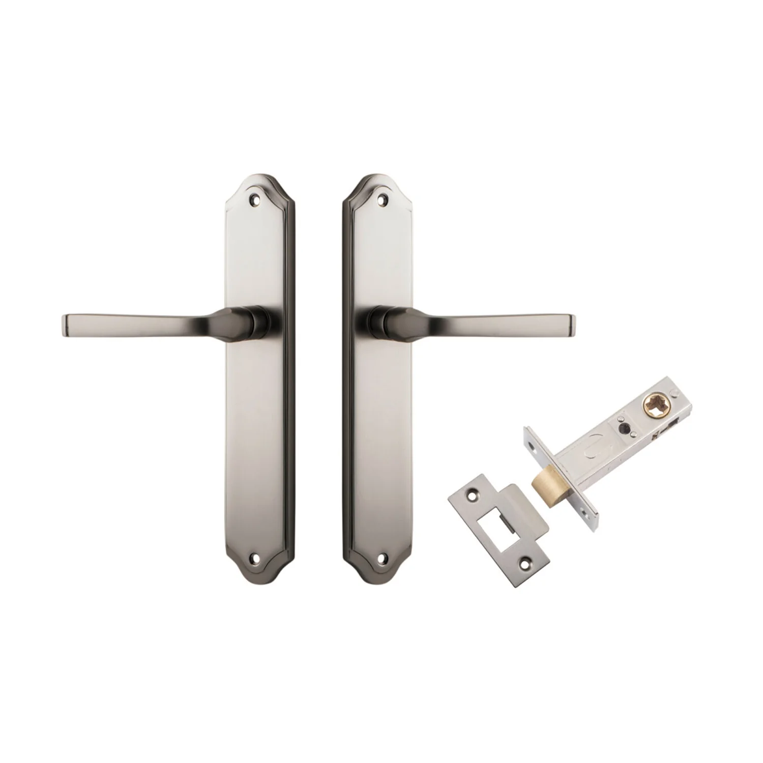 Iver Annecy Door Lever on Shouldered Backplate Passage Kit - Available in Various Finishes - Image 12