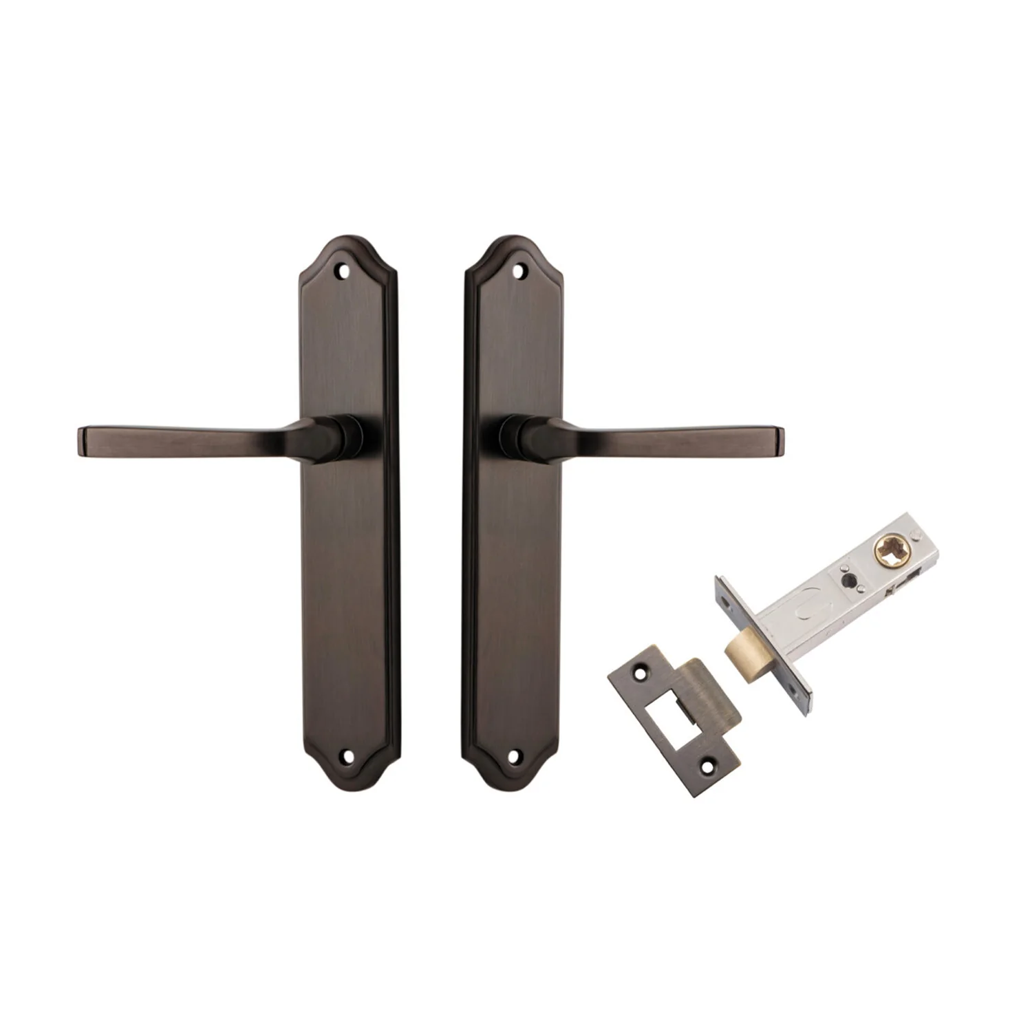 Iver Annecy Door Lever on Shouldered Backplate Passage Kit - Available in Various Finishes - Image 13