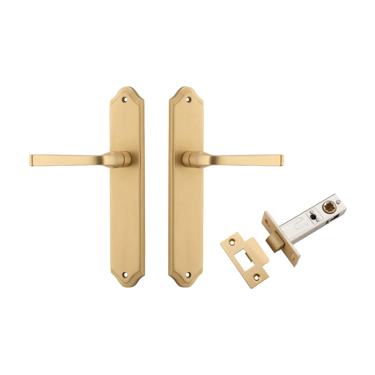 Iver Annecy Door Lever on Shouldered Backplate Passage Kit - Available in Various Finishes - Image 5