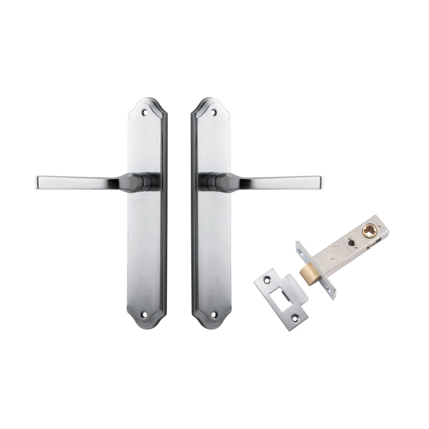 Iver Annecy Door Lever on Shouldered Backplate Passage Kit - Available in Various Finishes - Image 6