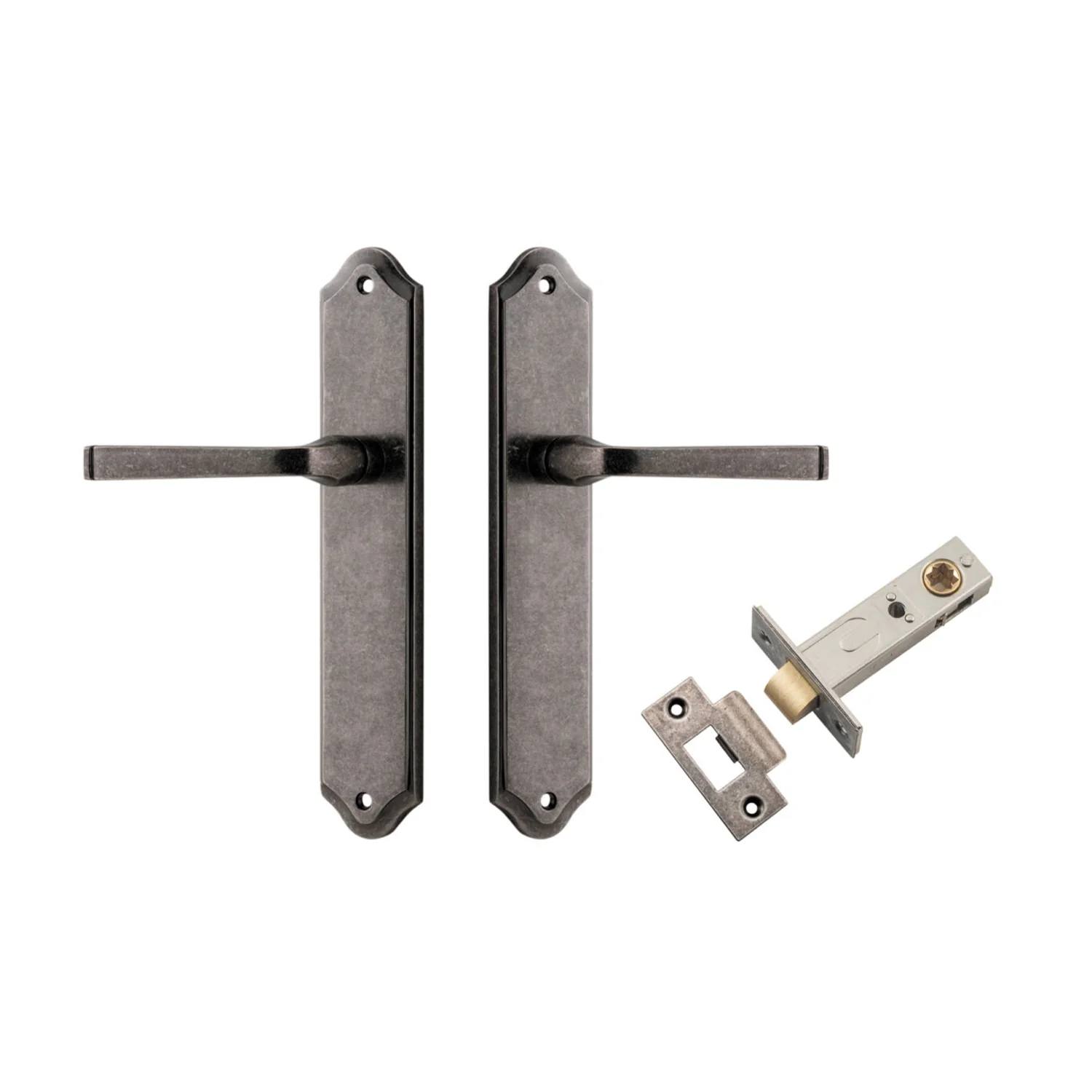 Iver Annecy Door Lever on Shouldered Backplate Passage Kit - Available in Various Finishes - Image 7