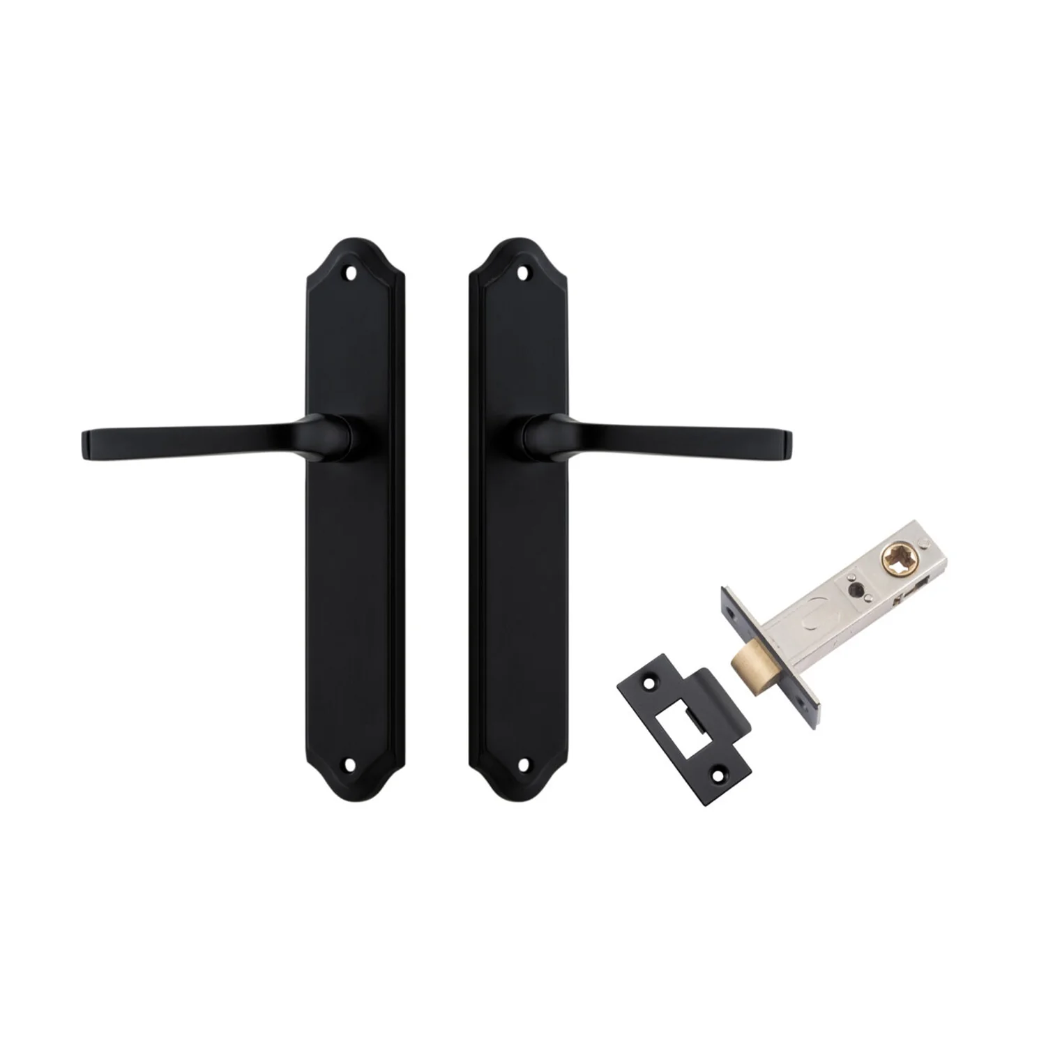 Iver Annecy Door Lever on Shouldered Backplate Passage Kit - Available in Various Finishes - Image 8