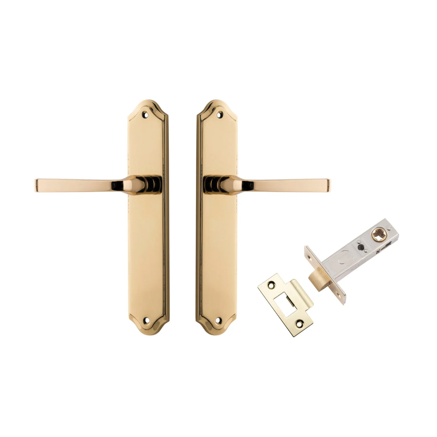 Iver Annecy Door Lever on Shouldered Backplate Passage Kit - Available in Various Finishes - Image 9