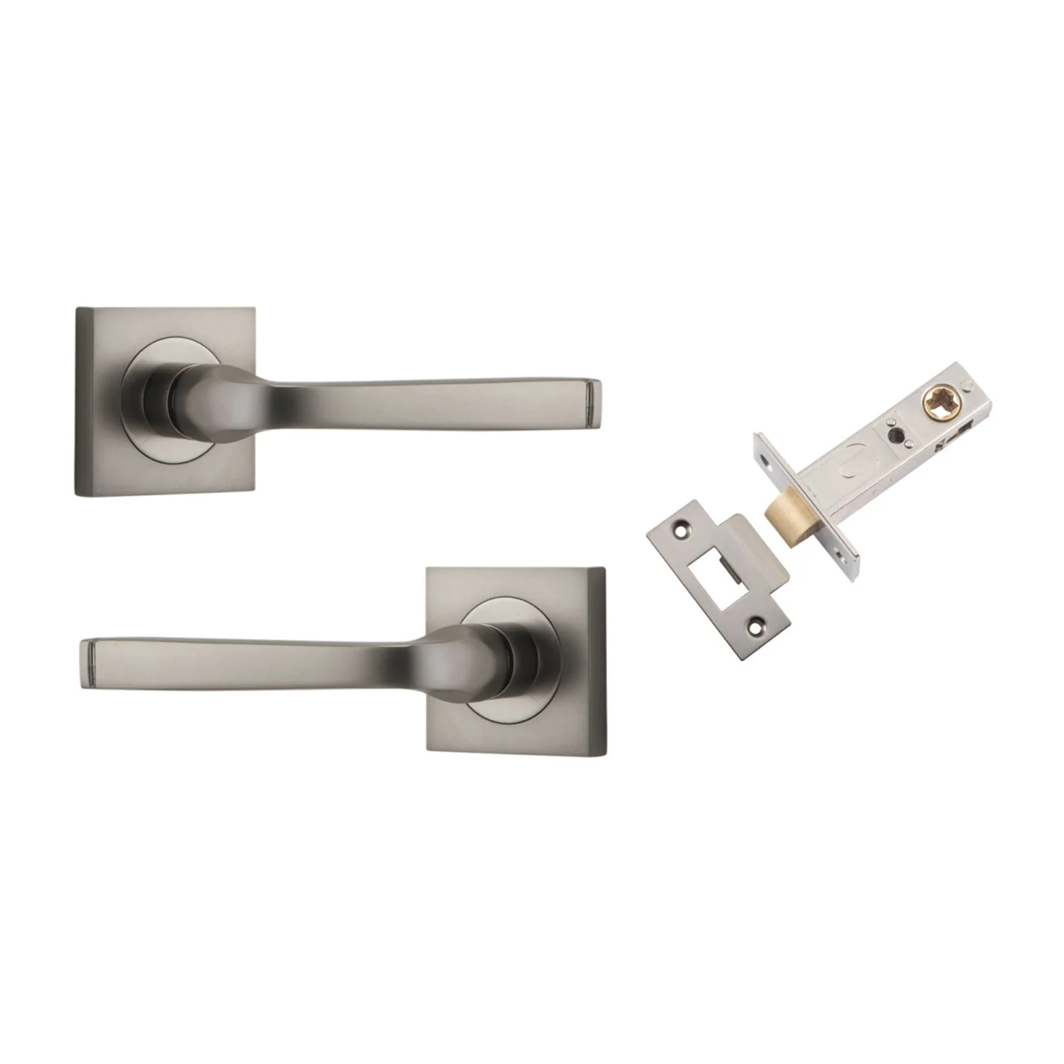 Iver Annecy Door Lever on Square Rose Passage Kit - Available in Various Finishes - Image 12