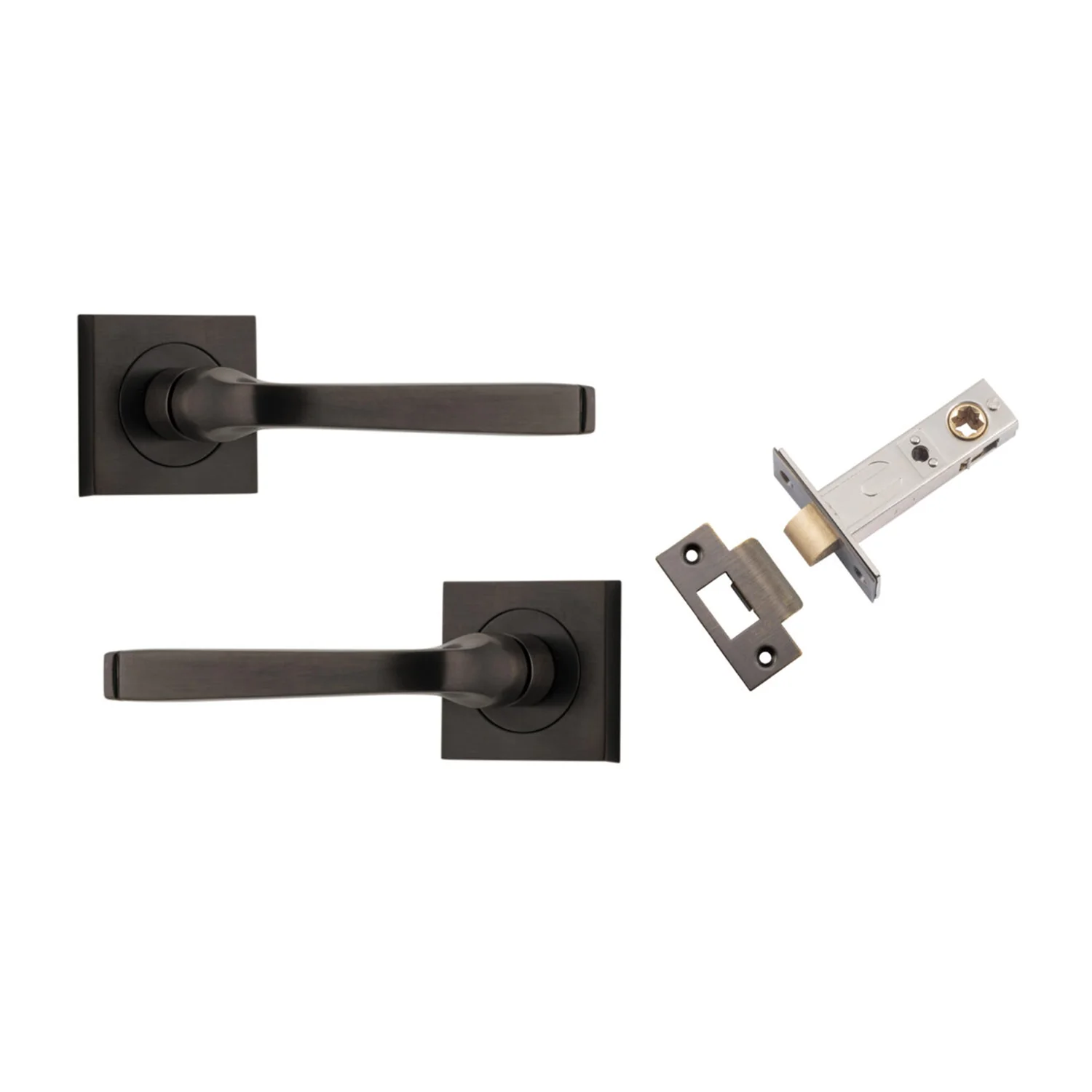 Iver Annecy Door Lever on Square Rose Passage Kit - Available in Various Finishes - Image 13